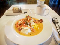 Shrimp and Grits - breakfast soup at Eat, downtown Las Vegas